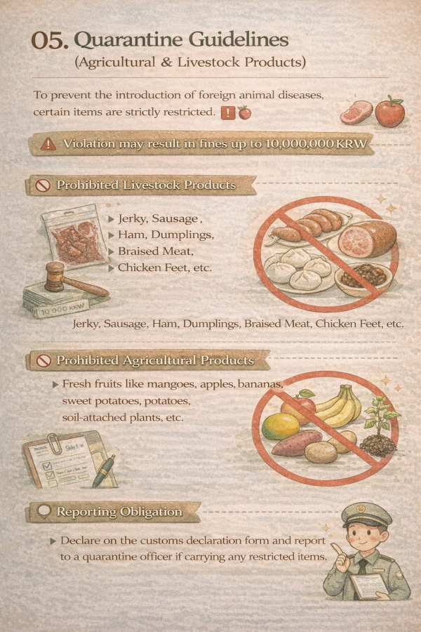 Ví dụ vật phẩm cấm mang vào